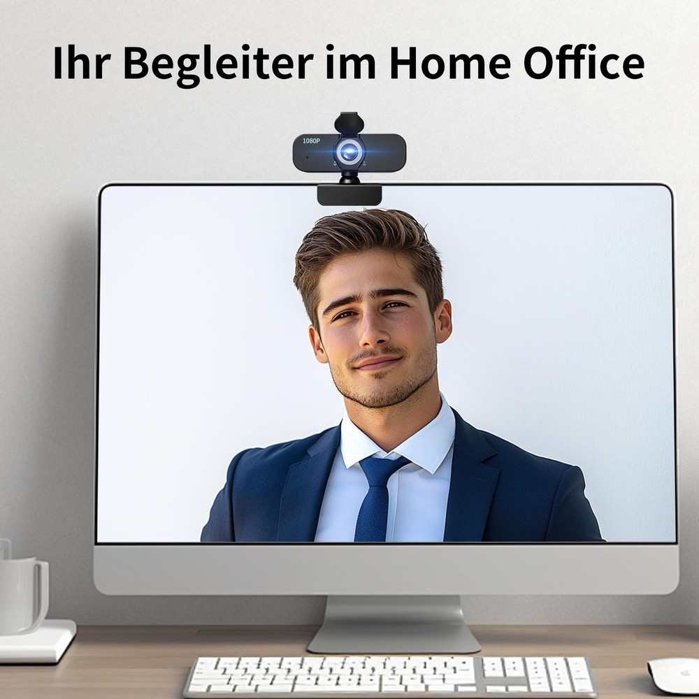 1080P Webcam for Computer/Laptop/Desktop/PC, External Camera with Microphone,...