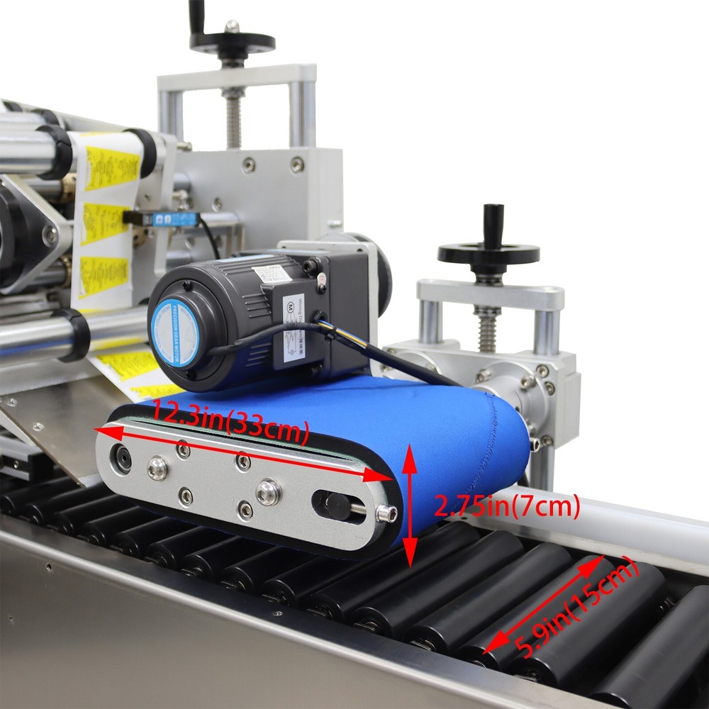 Automatic Full Labeling Conveyor Roller Horizontal Labeling Machine 0.59-1.18"