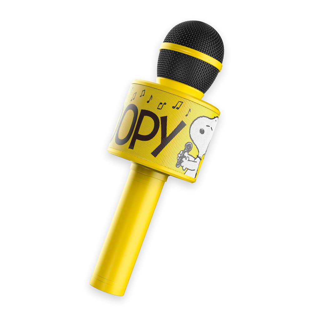 Peanuts Wireless Karaoke Microphone Yellow