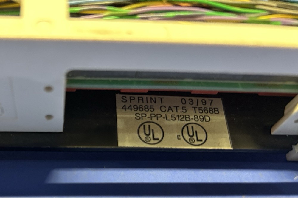 Cat5 Patch Panel 12 Port Punch Down Wall Mount, Sprint