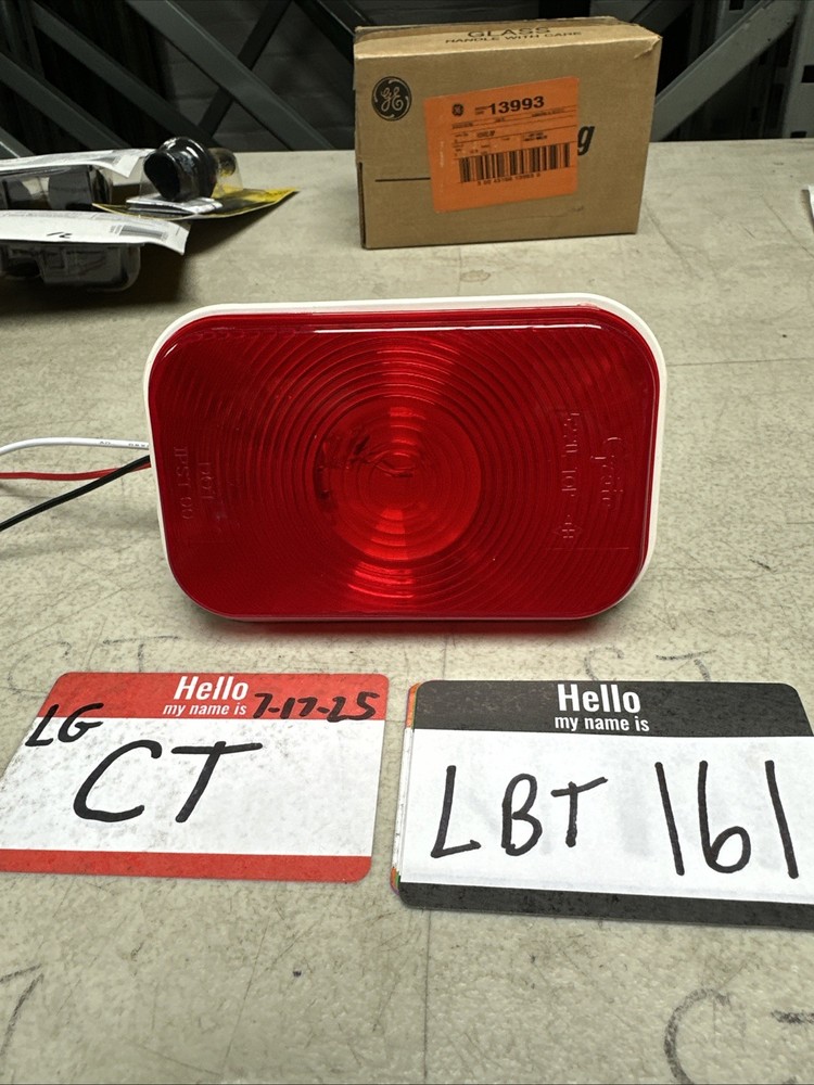 Grote 52202 Rectangular Stop Tail Turn Light Red