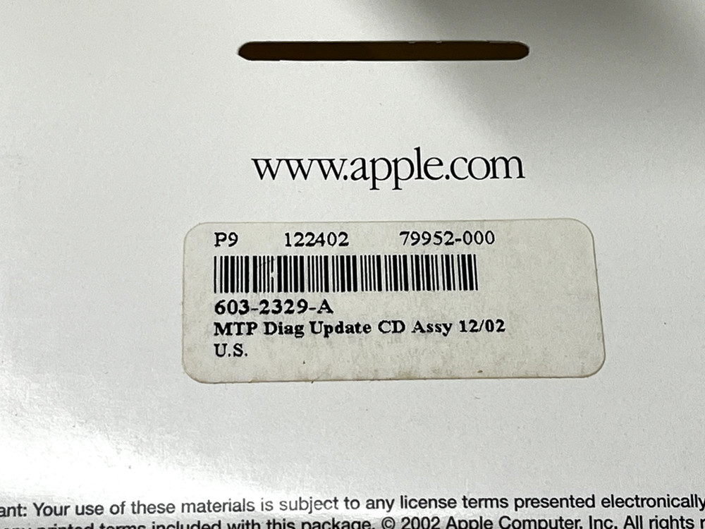 Mac OS X 10.1 Upgrade (2Z691-3258-A), Mac Manager, NetBoot, Developer Tools 8CDs