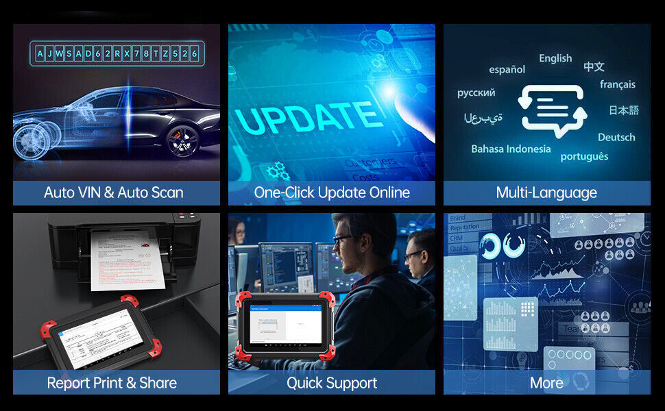 XTOOL Scanner D7 Auto Full Diagnostic Bidirectional Scan Key Programming Tool