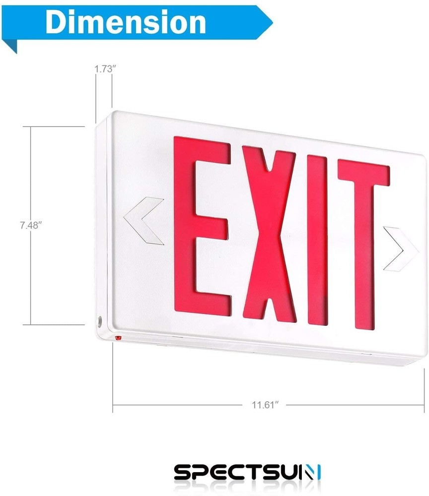 UL Listed 6 Packs led Red Exit Sign & Exit lighting with Battery Backup for Home