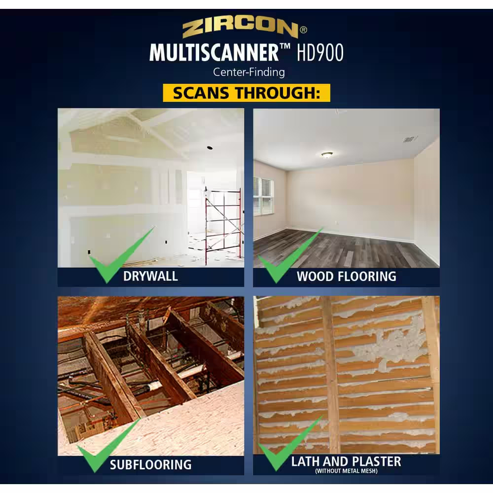 Multiscanner HD900 3 In. Multifunction Stud Finder