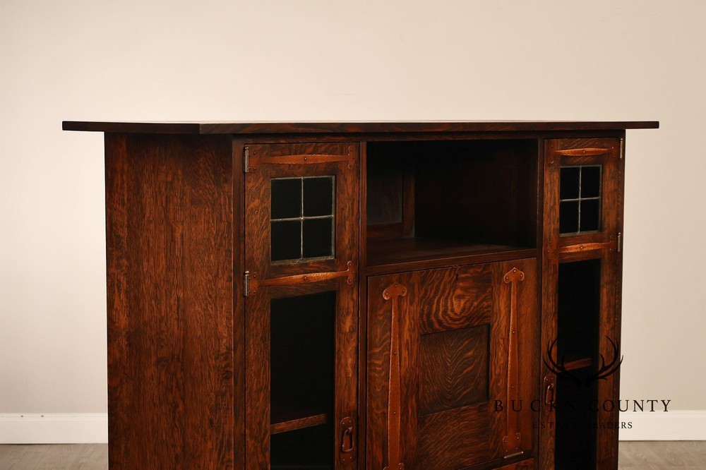 Warren Hile Studio Mission Oak Drop Front Desk