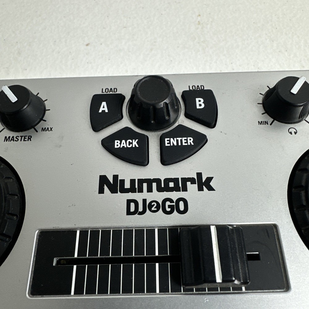 Numark DJ2GO Ultra Portable MIDI Capable Silver DJ Controller USB for Mac/PC