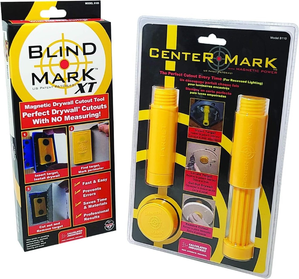 Value Pack - Blind Mark and Center Mark Drywall Install Tools | For Electrica...