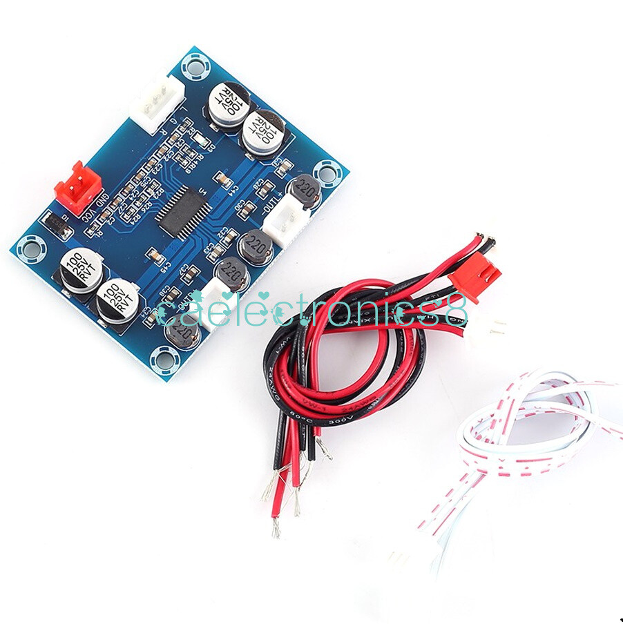 2*30W DC 12-24V Digital Power Amplifier Board 2 Channels Audio Module