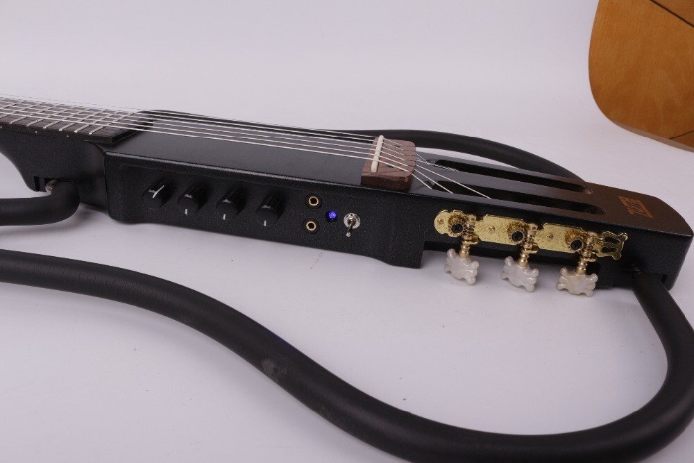 electric classical guitar classic silent nylon string headless built in effect