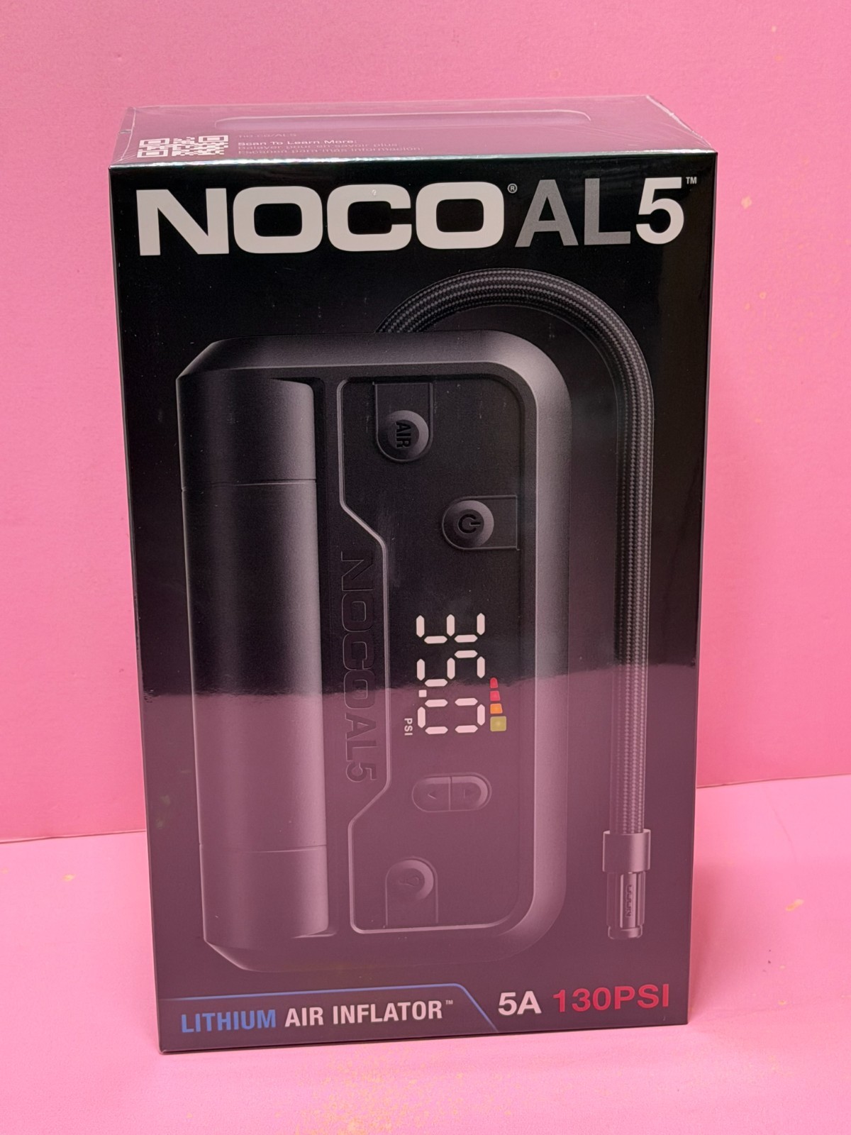 NOCO AL5 Lithium Air Inflator Compressor Kit 130psi 5A