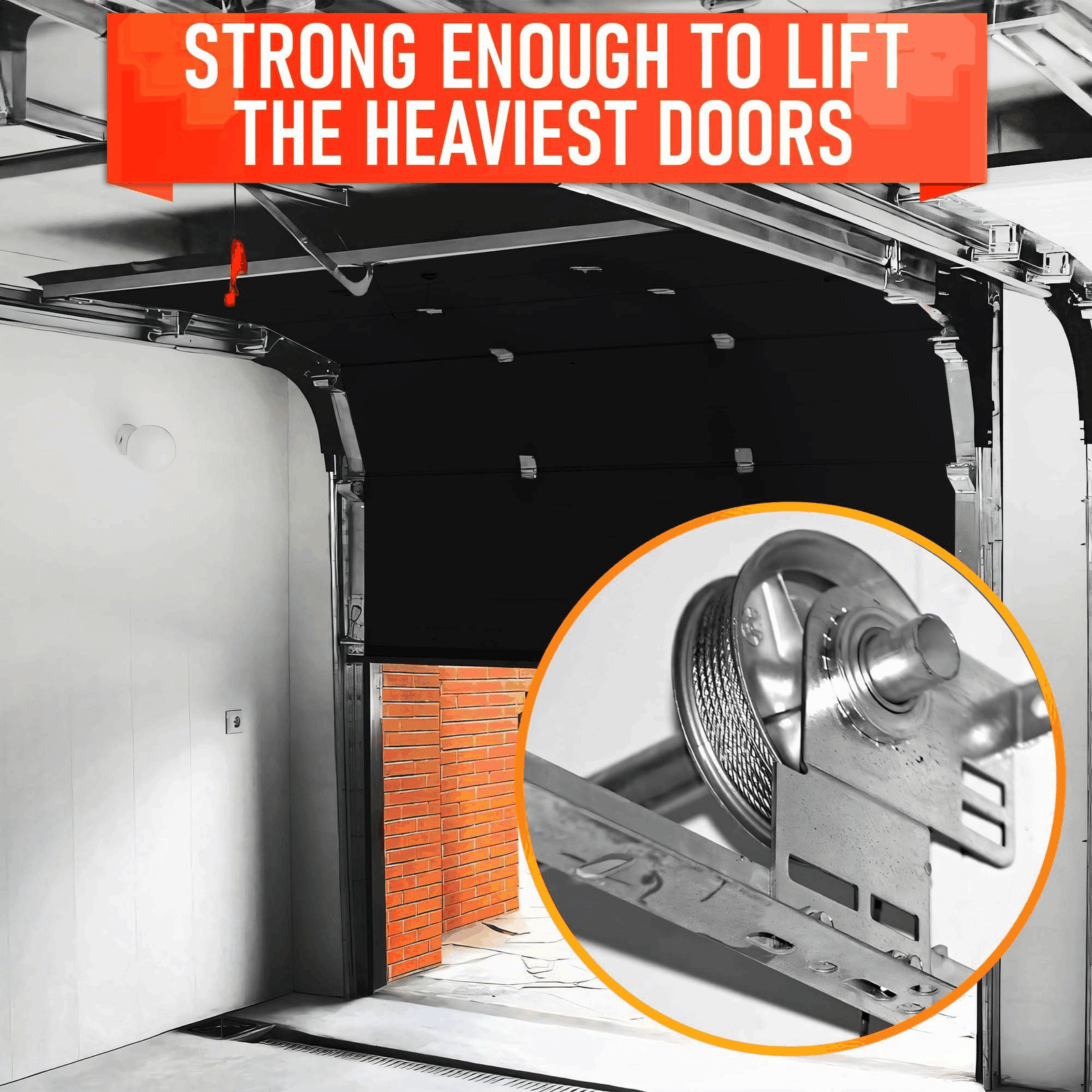 Garage Door Cable for 8 ft Door – 9 ft 7 in Long Heavy Duty 304 Steel