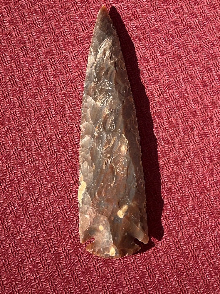 VERY NICE 7" Flint Spearhead Arrowhead