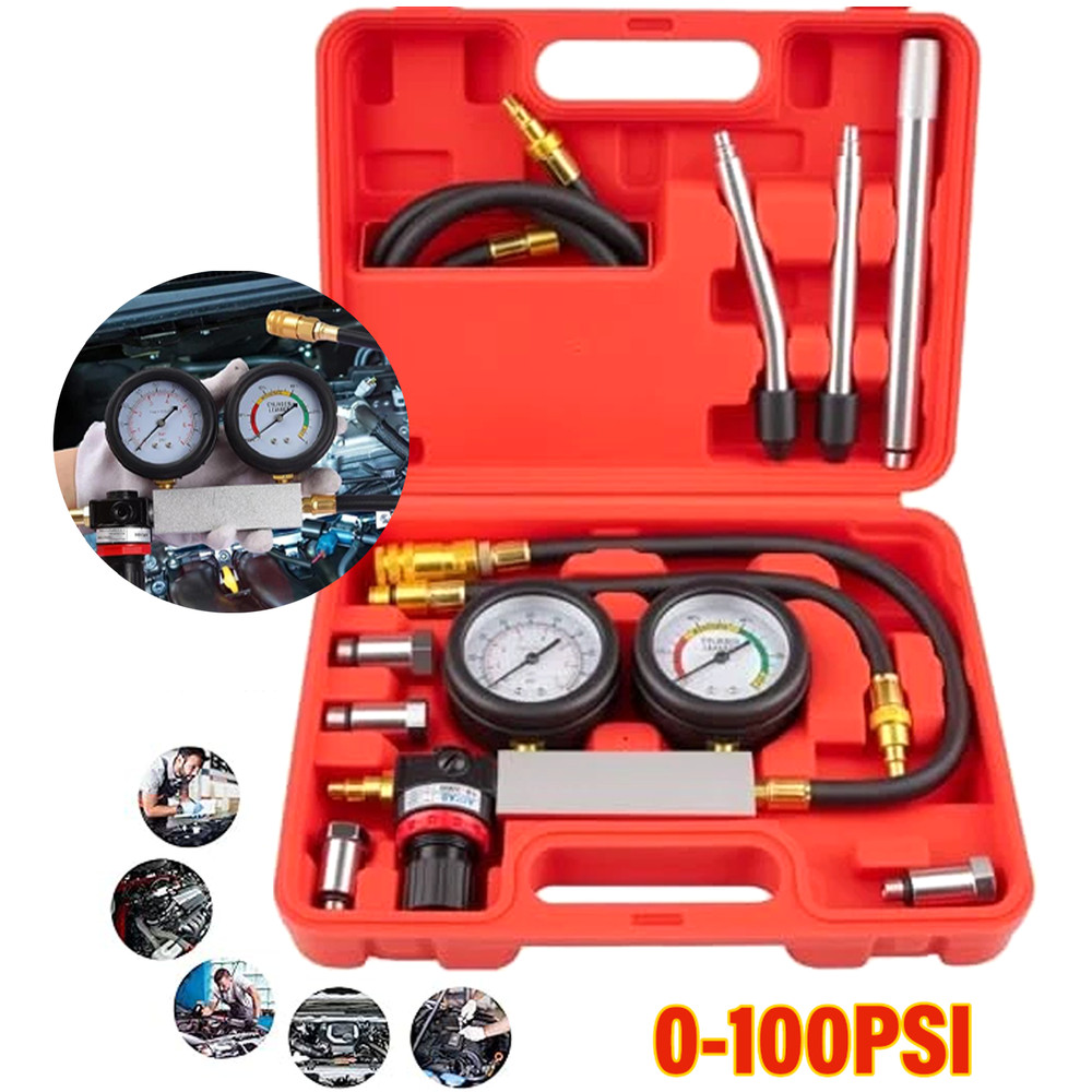 Multi-Function Cylinder Leak Down Tester Kit Engine Compression Tester Tool