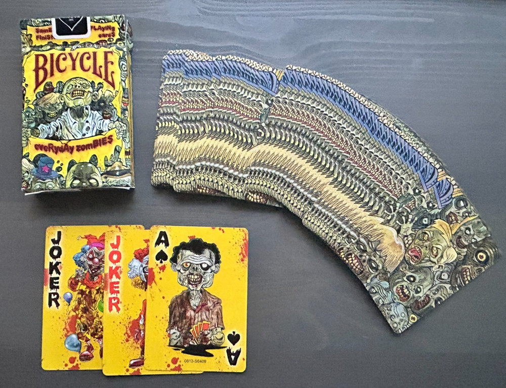 Bicycle Everyday Zombies Playing Cards Custom Deck (Open Box)