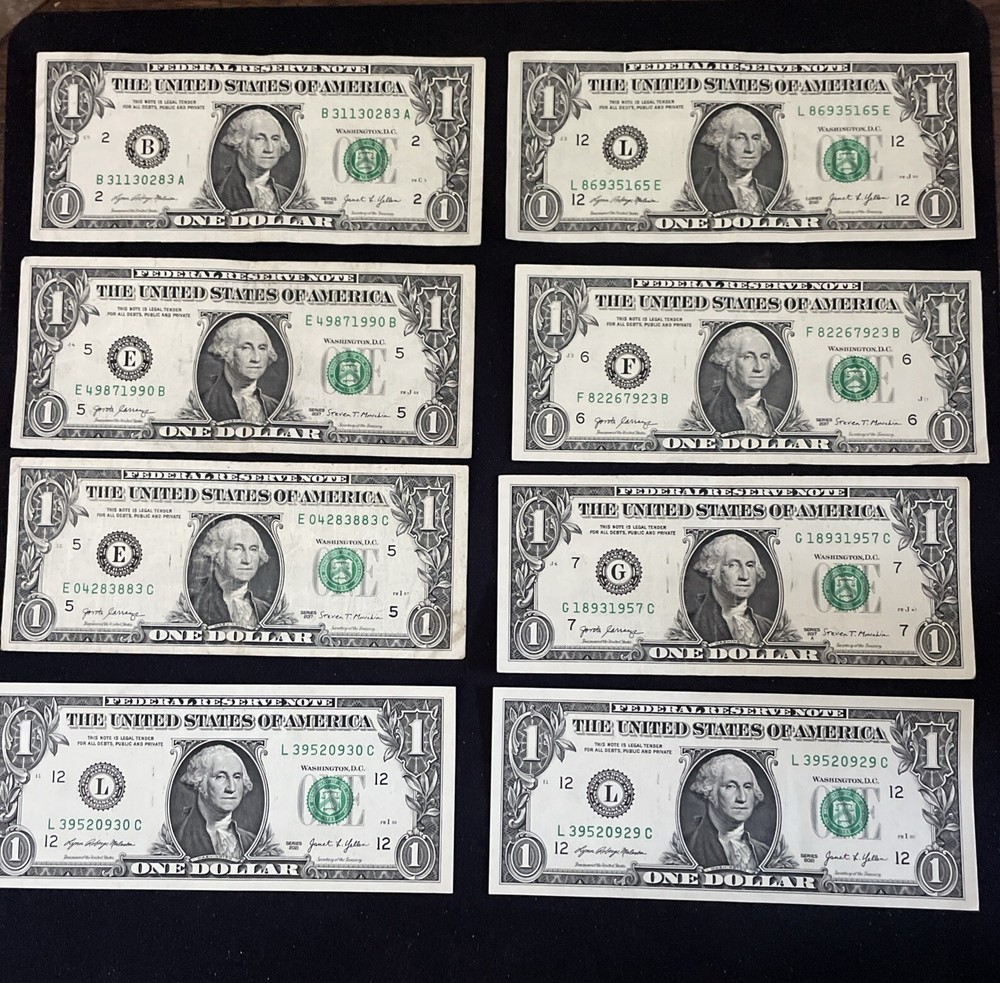 25 $1 FRN Wet Ink Transfer Errors. (WORTHLESS) Read Description!!!