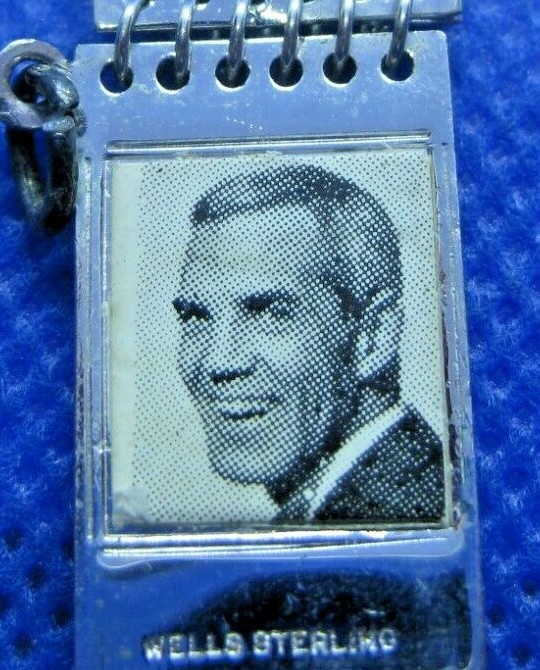 Sterling Silver Steno Pad w/Man Charm