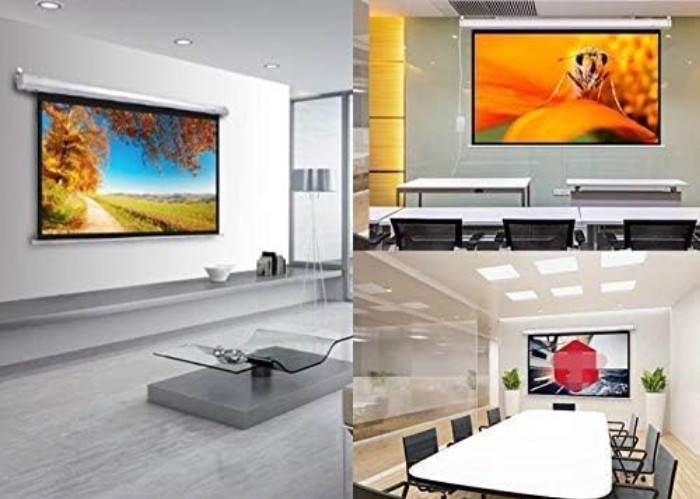 100 Inch Motorized Projector Screen - 16:9 HD Elec