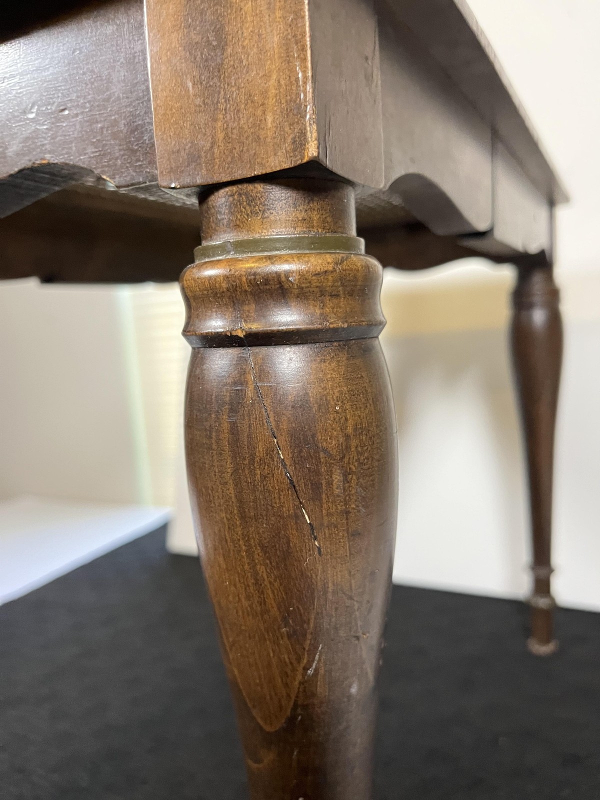 Vintage Estey Cane Top Wood Organ Piano Bench Table Owosso Michigan Brown Seat