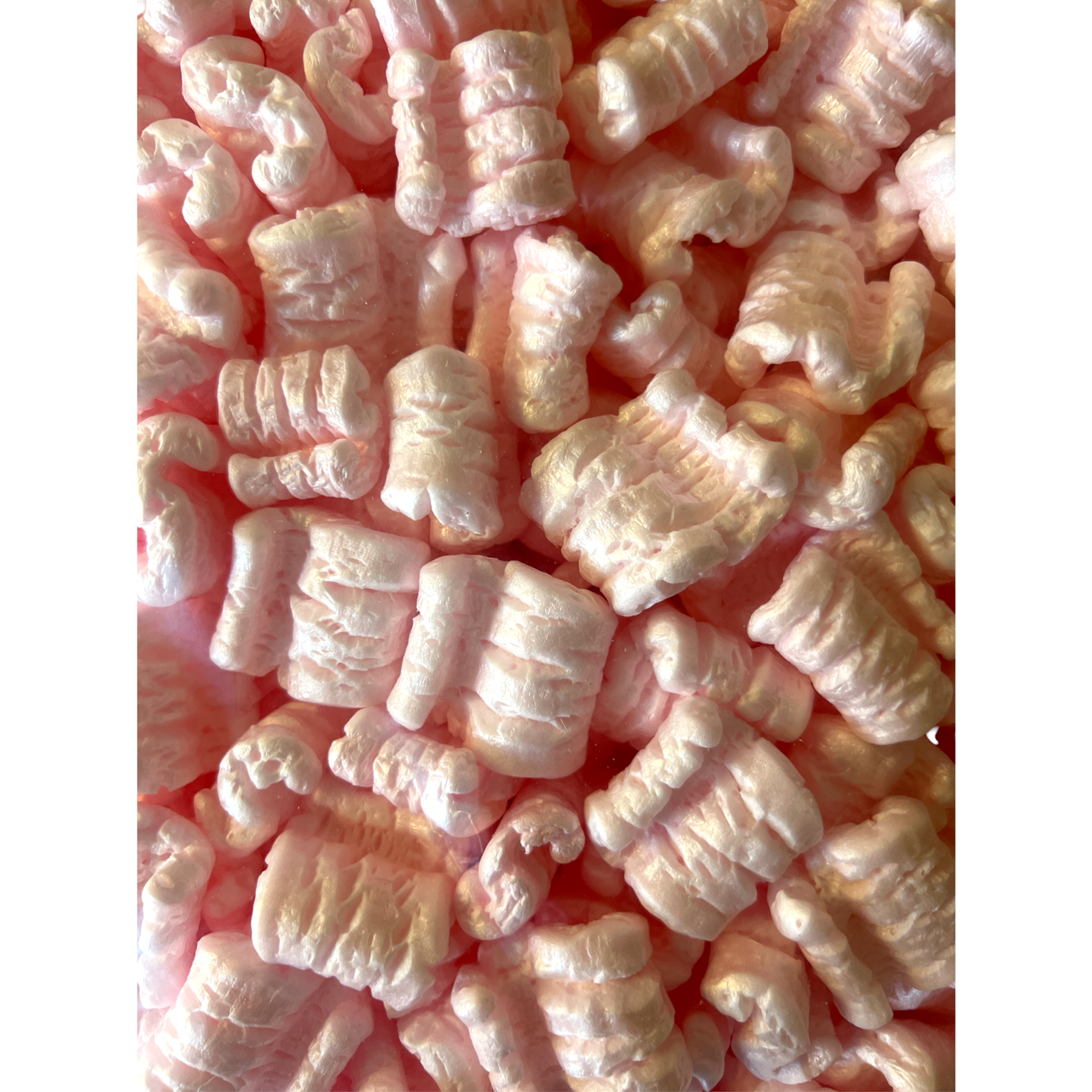 Packing Peanuts 0.6 cu ft - MiniPack Pink Anti Static Popcorn Free Shipping