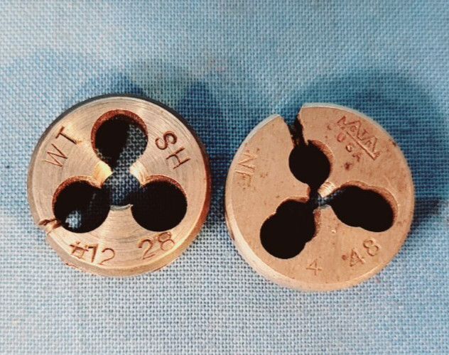 HEX RETHREADING DIE ASSORTMENT (LOT OF 13)