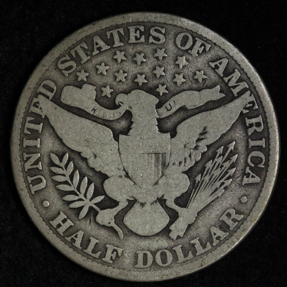1910 Barber Silver Half Dollar VG E377 KIREW