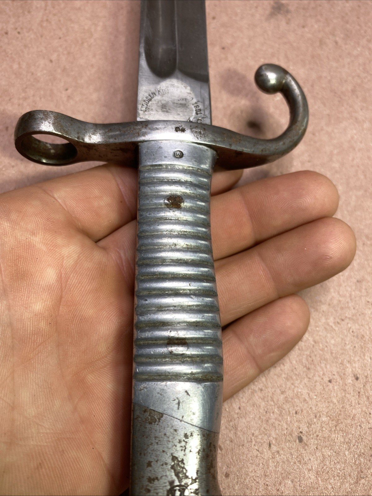 Weyersberg KirschBaum & Co Solingen Modelo Argentino 1891 Bayonet w/Scabbard