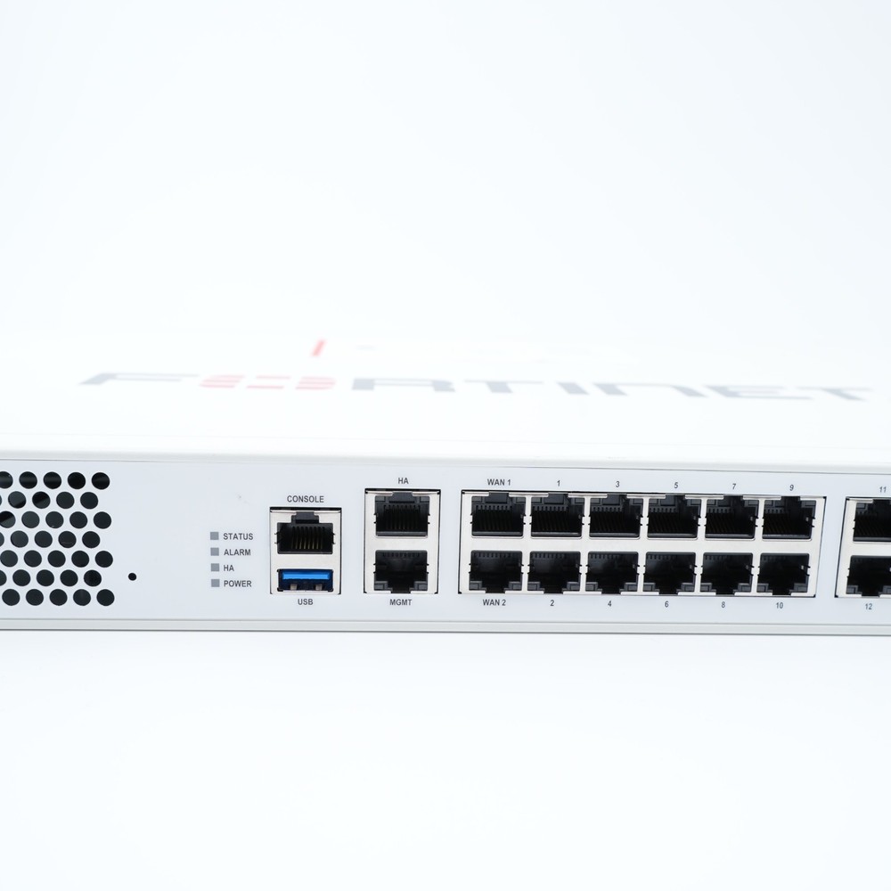 Fortinet Fortigate-200E FG-200E Network Security Firewall Initialized w/Adapter