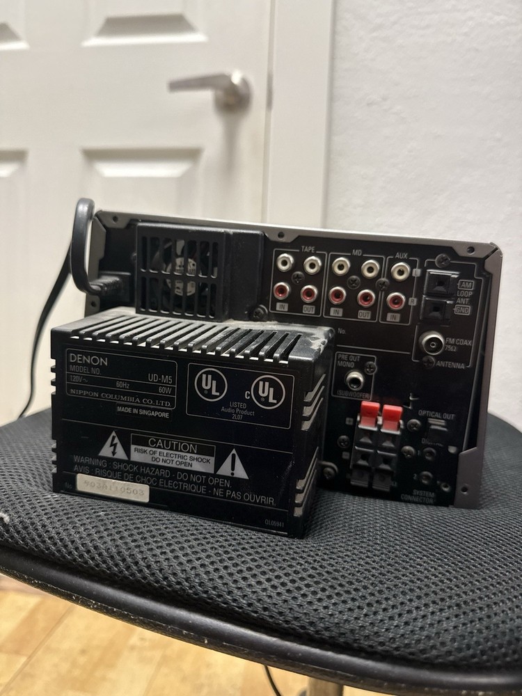 Denon UD-M5 Personal Component System CD Receiver 3 Disc AS IS UNTESTED