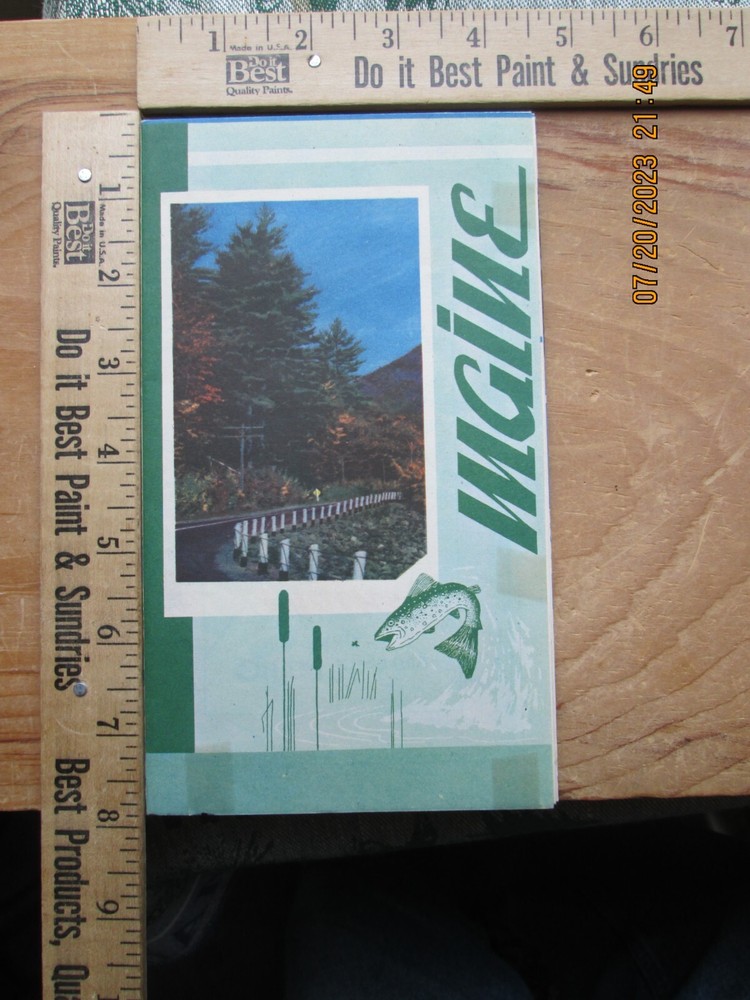 Maine official highway map 1952