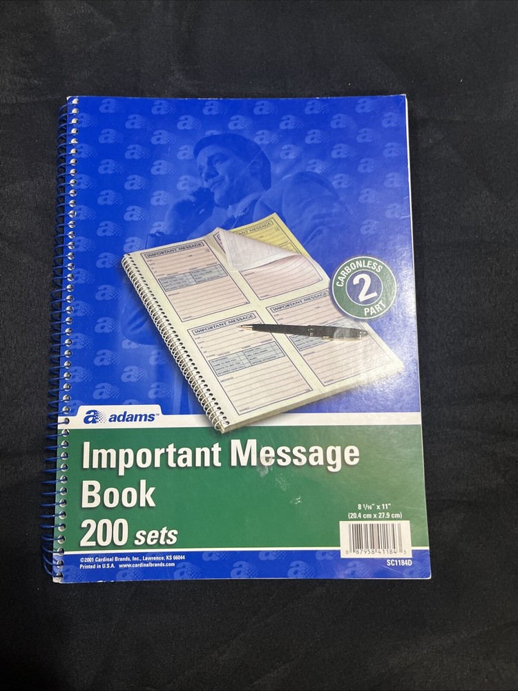 Adams Phone Message Pad 5.5" x 3.8" 50 Sheets