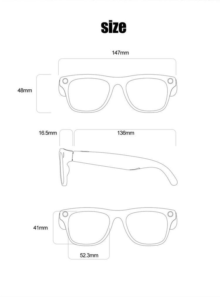 XK One Pro AI Smart Glasses HD Camera Bluetooth Touch Control LED Flashlight