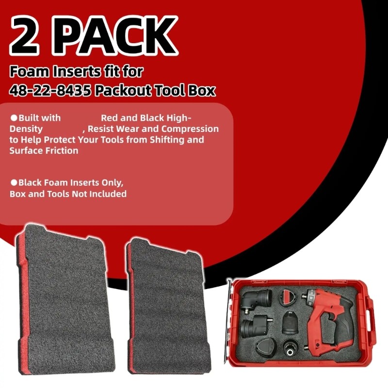 3Pcs Shockproof Foam Board 12x8inch High Density Cuttable Packaging Cushion