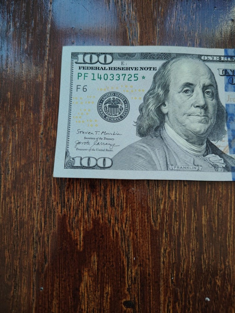 100 dollar bill star note 2017a
