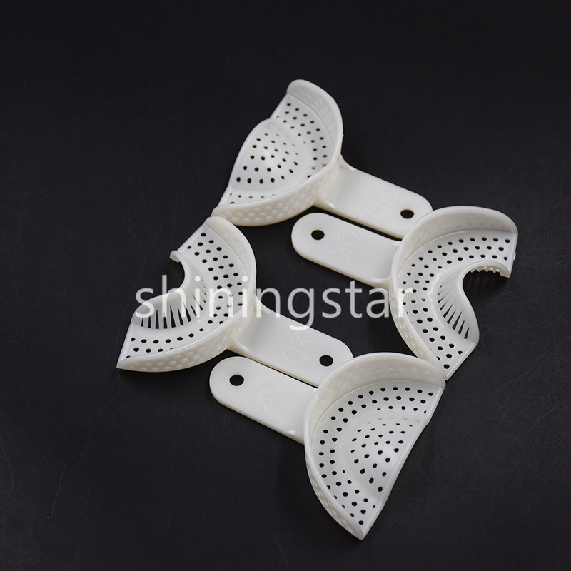 1 Pair Dental Plastic Impression Anterior Trays Model Upper & Lower
