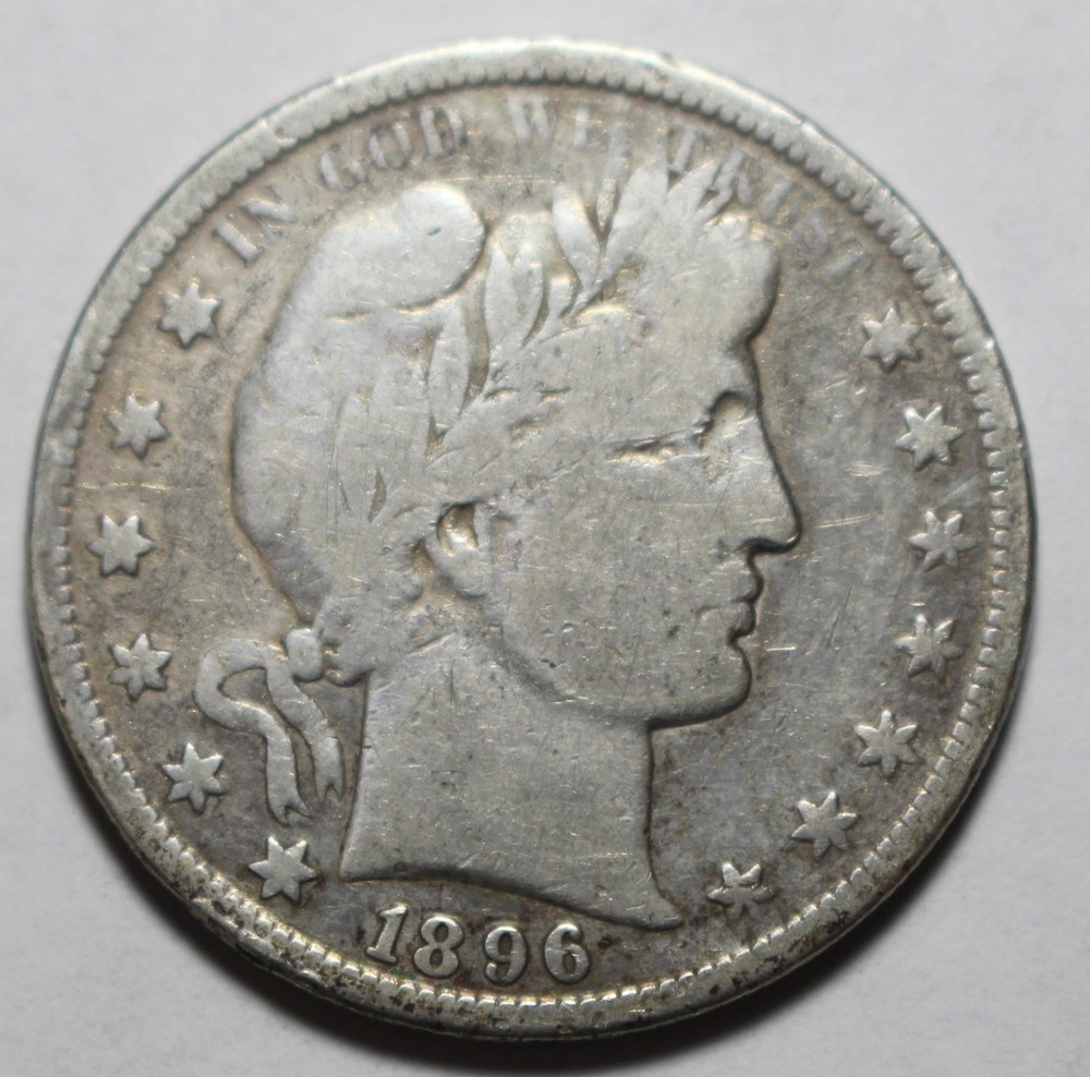 1896 S Barber Half Dollar LP10