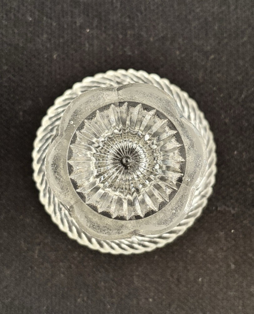 Flint Glass Master Salt ARCHED LEAF EAPG Victorian Pattern