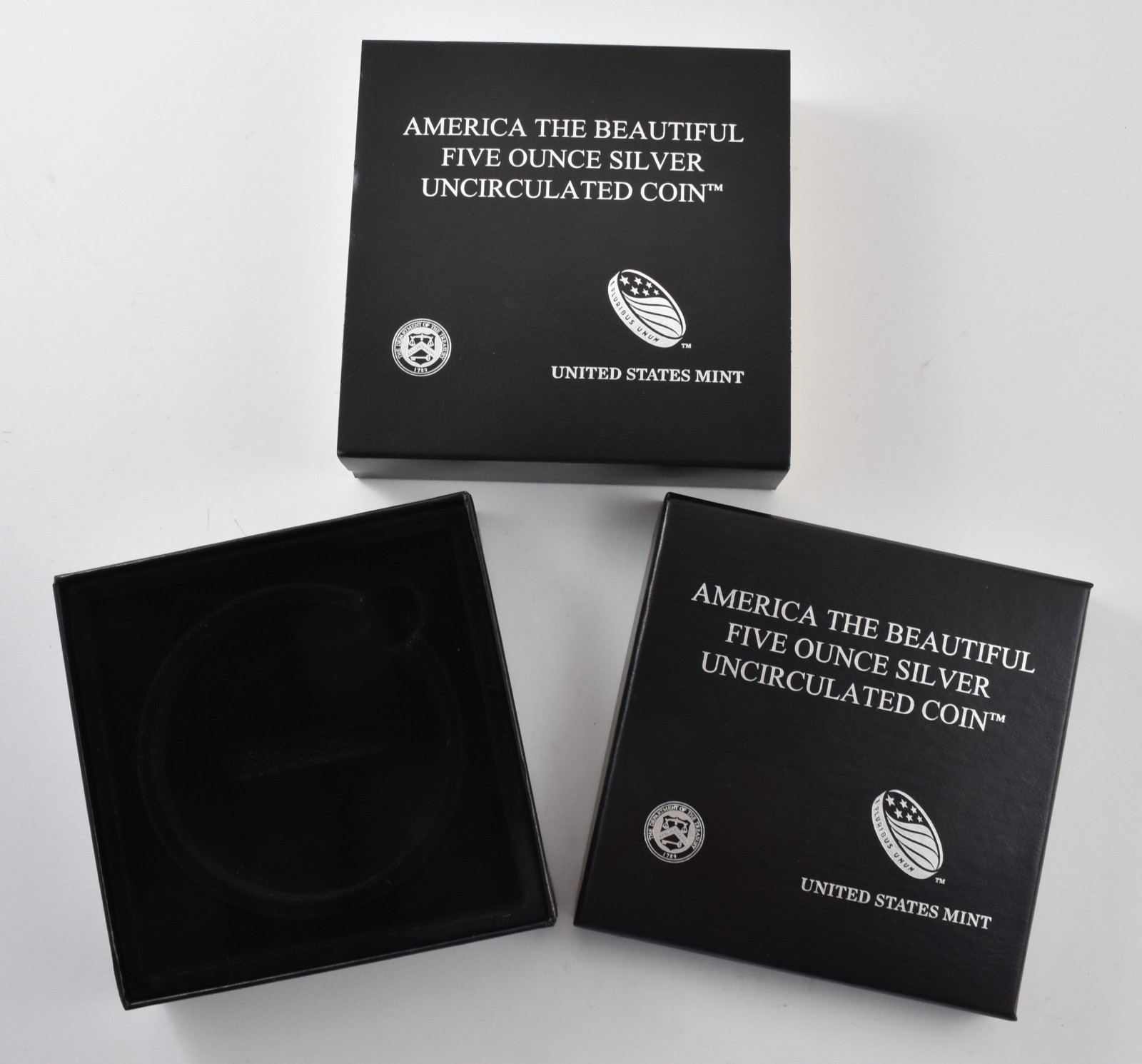 America The Beautiful 5 Oz Unc Box - NO Coin