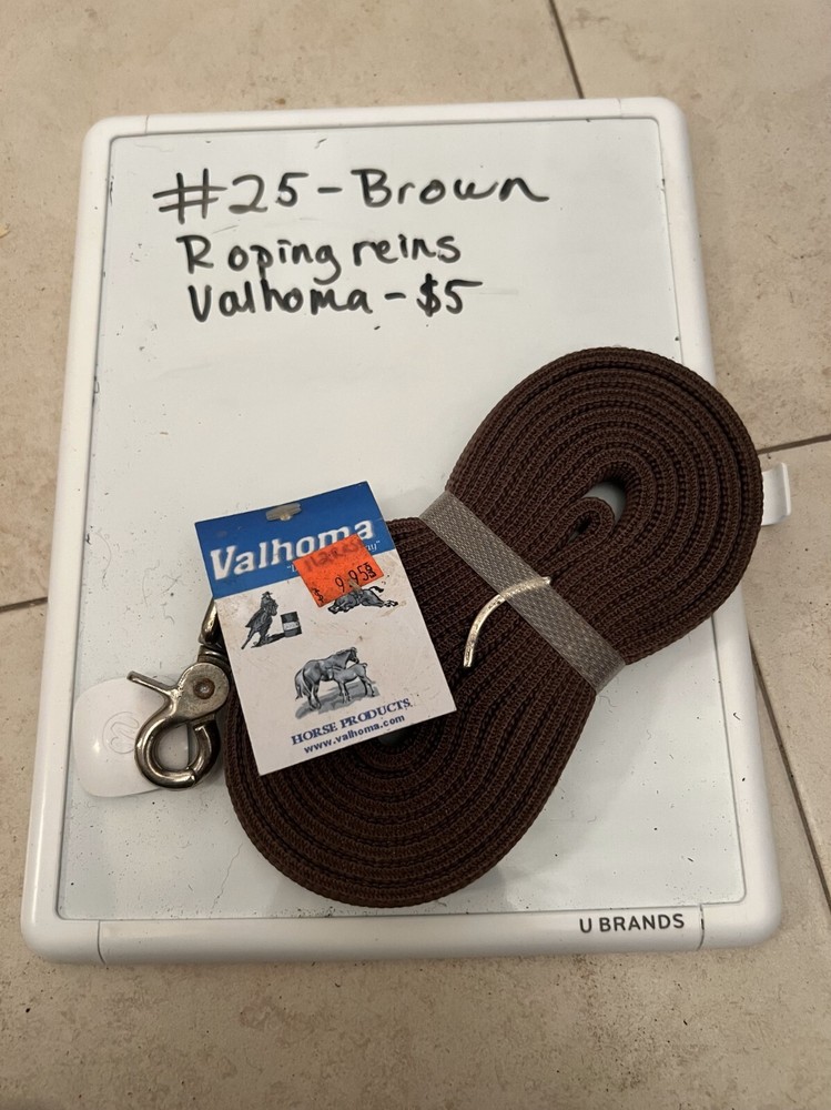 Brown Roping Reins - Valhoma