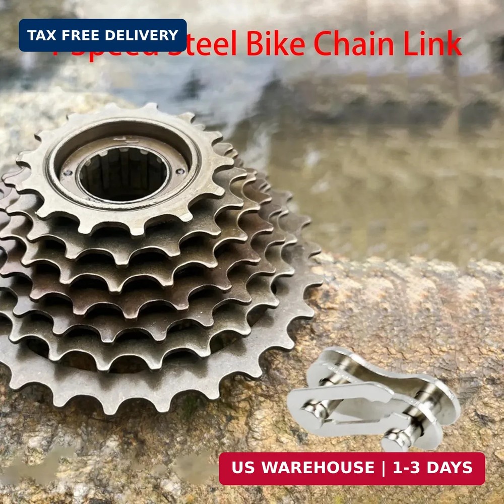 6 Pairs Single Speed Removable Quick Split Chain Link, Reusable Bicycle Missing