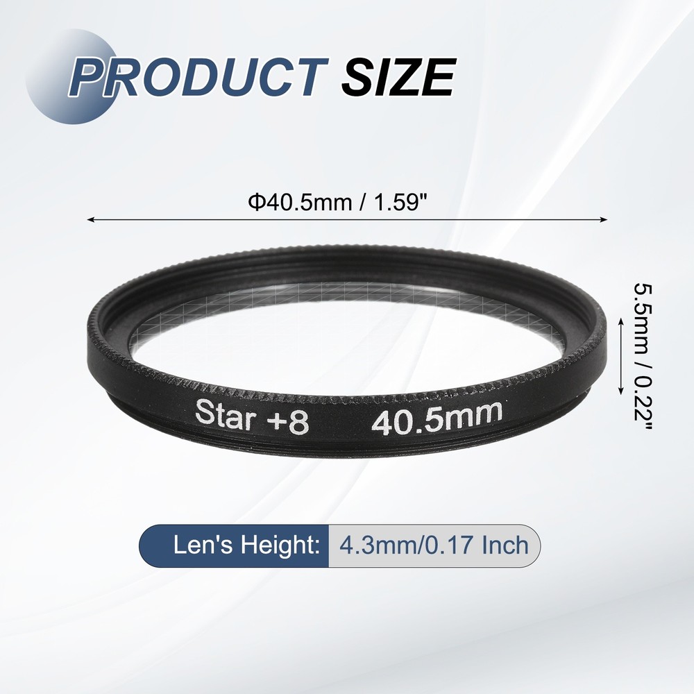 40.5mm Star Filter 8 Points Starburst Len Filter Variable Twinkle Effect Black
