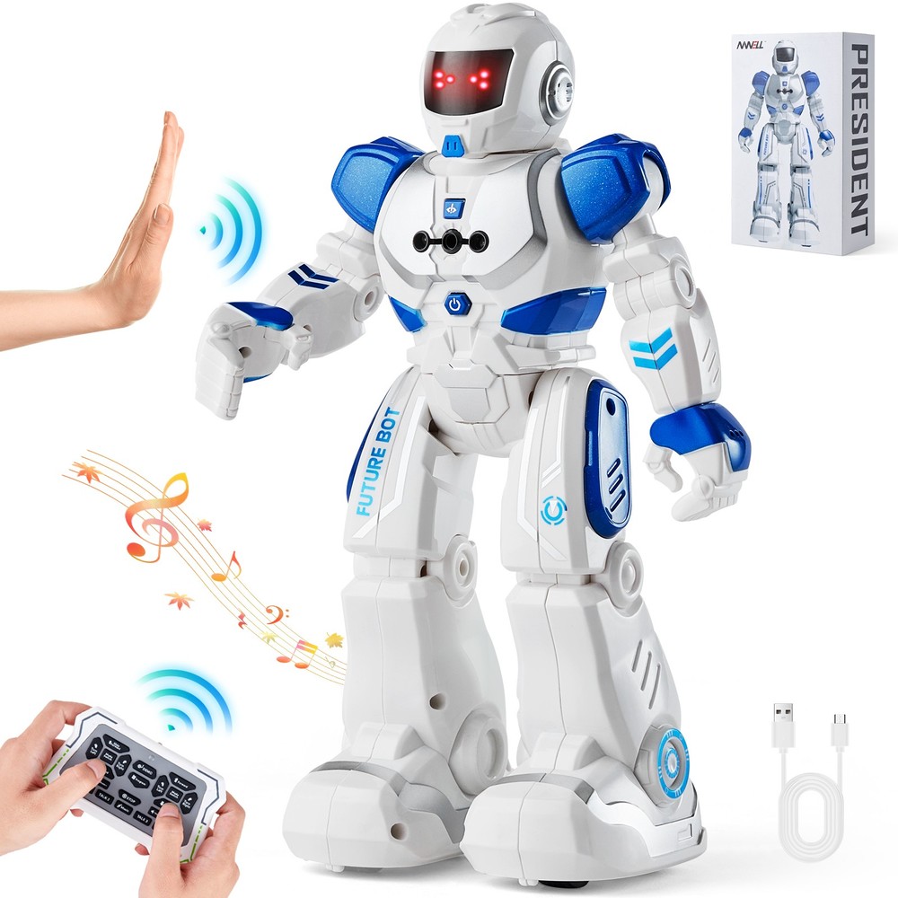 RC Robot Toy for Kids Talking Dancing Gesture Remote Control Programmable