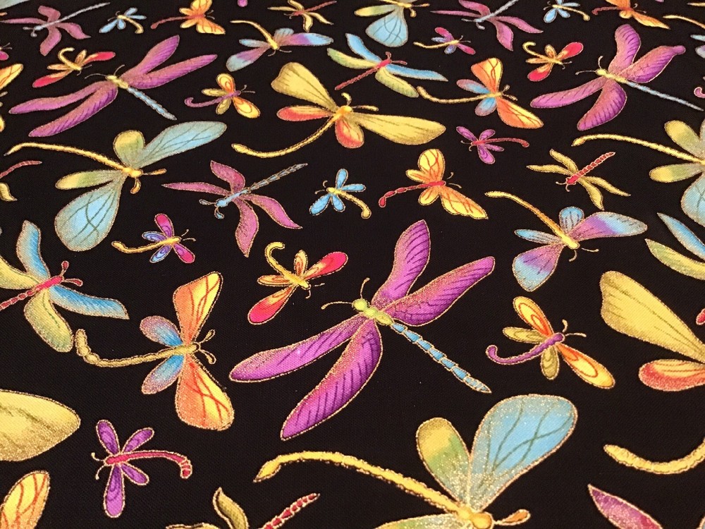 Fabric Dragonfly-M1, sold by the yard