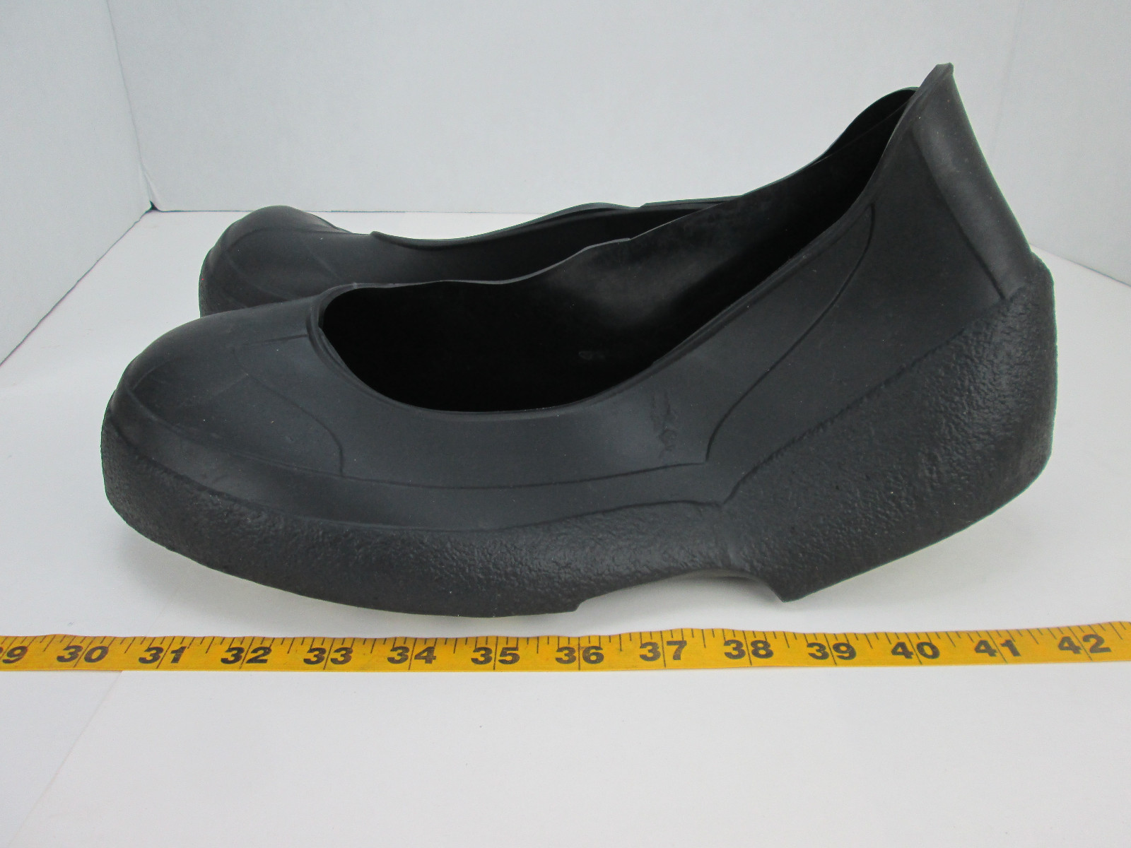 NSP XXL Black Overshoe Rubber Boot Covers W/ Gription Soles Slip Ons SKUBCS
