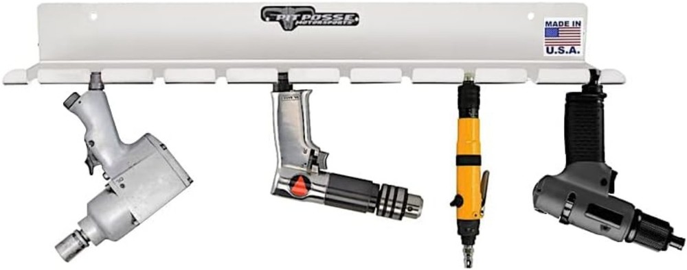 Aluminum Air Tool Storage Rack - Space-Saving Solution-