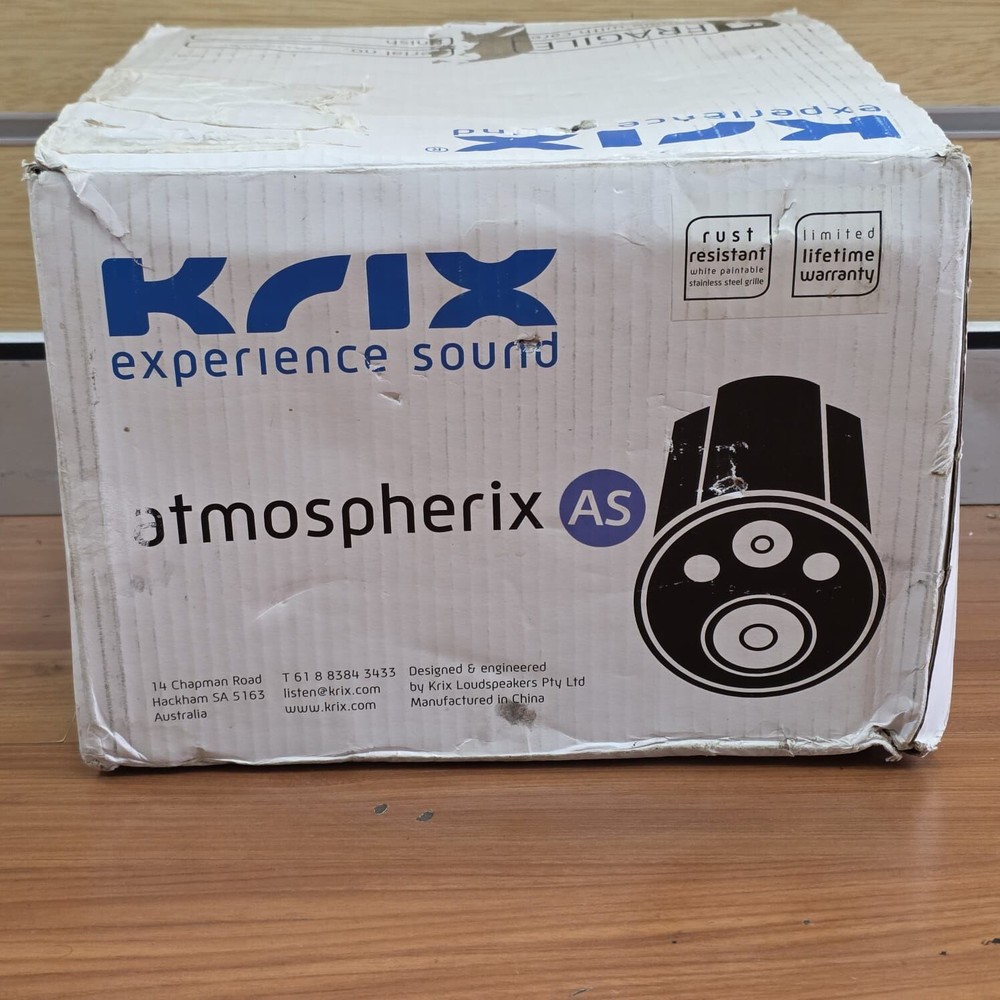 Krix Atmospherix AS20 In Ceiling Speaker with White Grille