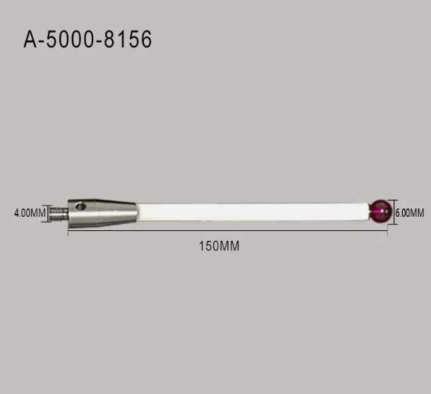 CMM Touch Probe Stylus 6mm Ruby Ball Tips 150mm Long M4 Ceramic Stem A-5000-8156