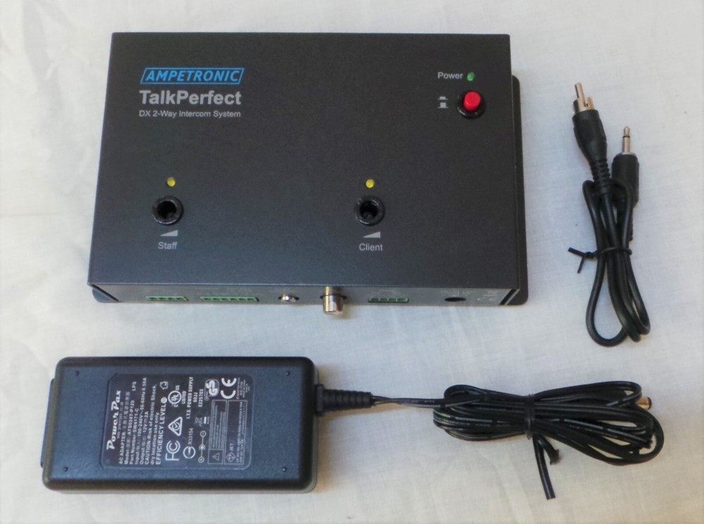 Ampetronic Talkperfect DX 2-way intercom system.