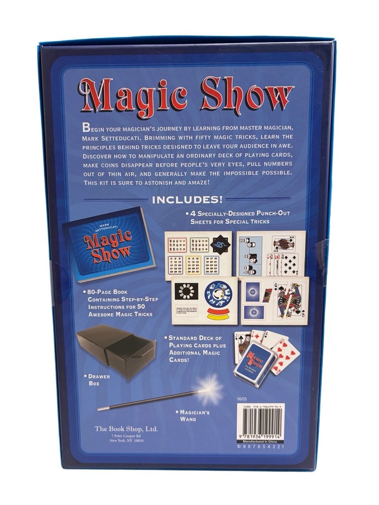 Magic Show by Mark Setteducati, An Interactive Magic Trick Book with Accessories
