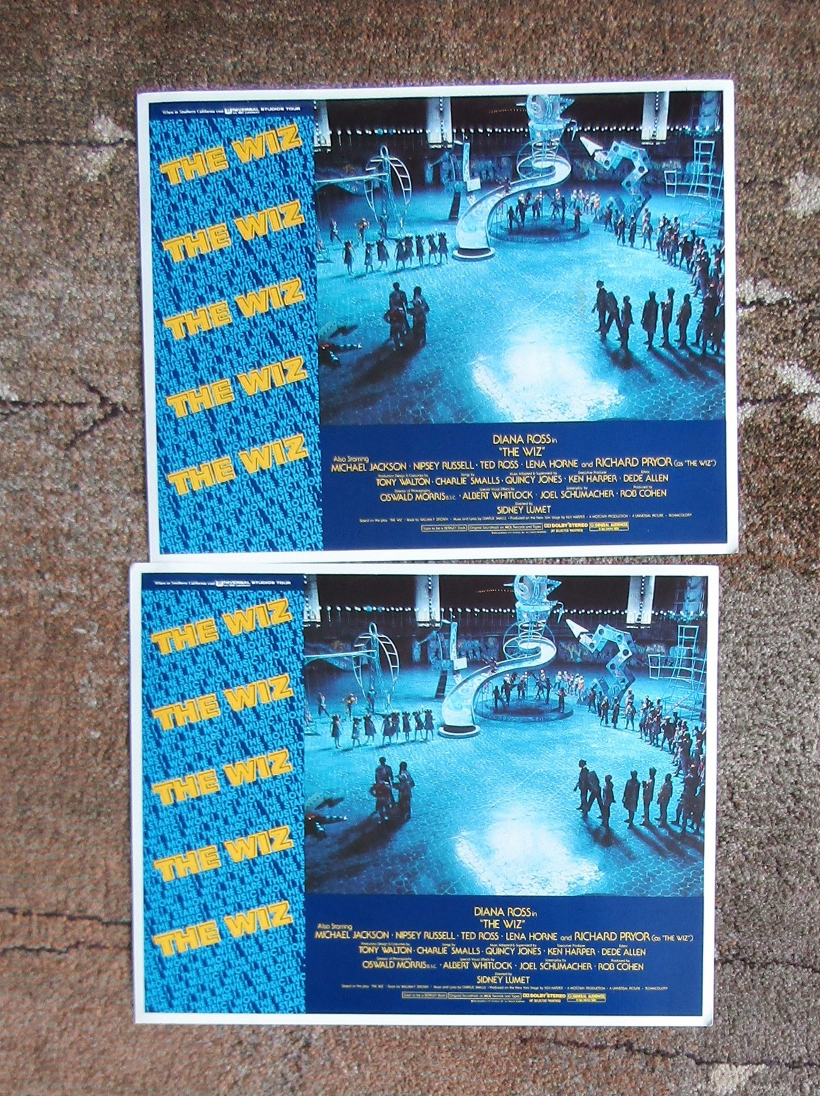 1978 Original Movie Poster 27 X 41 The Wiz One Sheet Printed USA + 8 Lobby Cards